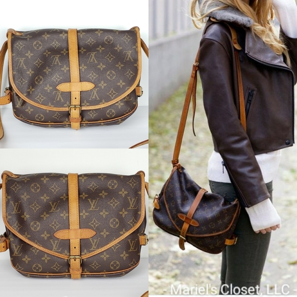 Authentic Louis Vuitton Saumur 30 Crossbody Bag #2583M - Picture 3 of 9